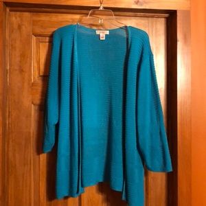 CJ Banks open front sweater